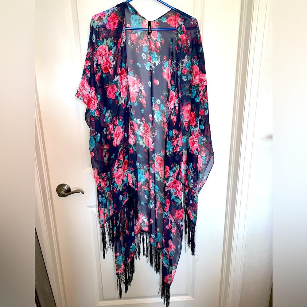 Torrid Shawl Style Top/Swim Cover